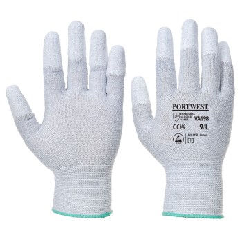 Automatové antistatické PU prstové rukavice