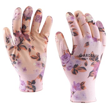 Vzorované polyesterové rukavice