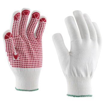 Bodkované polyamidové rukavice z troch vlákien