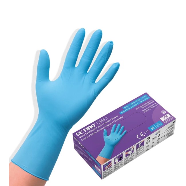 Nitrilové rukavice SETINO 5,5 g - dlhé 29 cm