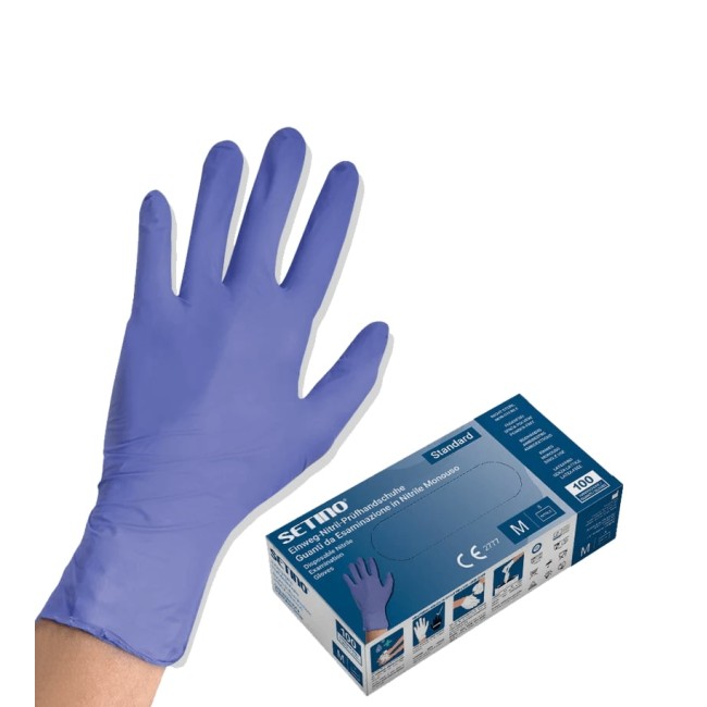 Nitrilové rukavice SETINO 3,5 g violet, bezpudrové (100 ks/bal)