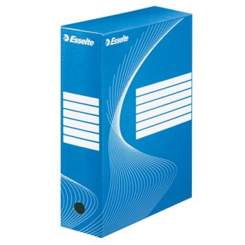 Boîte de classement, A4, 100 mm, en carton, ESSELTE "Boxycolor", bleu