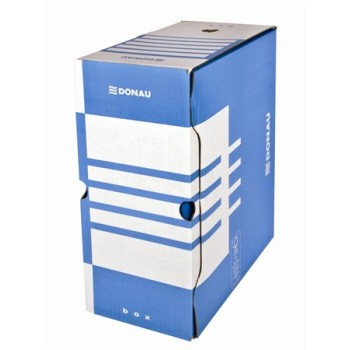 Boîte de classement A4, 155 mm, en carton, DONAU, bleu