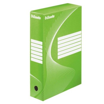 Boîte de classement, A4, 80 mm, en carton, ESSELTE "Boxycolor", vert