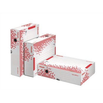 Boîte de classement, A4, 80 mm, carton recyclé, ouverture par le haut, ESSELTE "Speedbox", blanc
