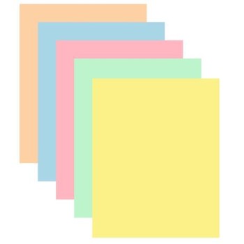 Papier copie, couleur, A4, 80 g, 5x50 feuilles, XEROX "Symphony", mélange pastel