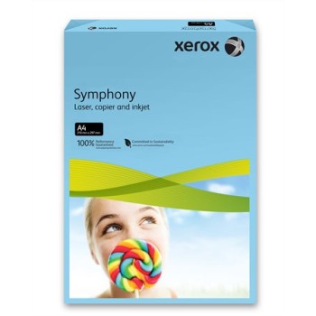 Papier copie, couleur, A4, 80 g, XEROX "Symphony", bleu foncé (intensif)