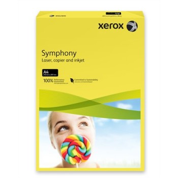 Papier copie, couleur, A4, 80 g, XEROX "Symphony", jaune foncé (intensif)