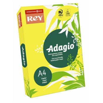 Papier à copier, couleur, A4, 160 g, REY "Adagio", jaune intensif