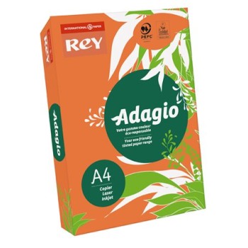 Papier à copier, couleur, A4, 80 g, REY "Adagio", orange intense