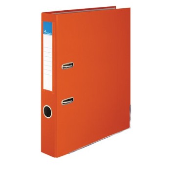 Chemise à dossier, 50 mm, A4, PP/carton, avec protection des bords, VICTORIA OFFICE, "Basic", orange