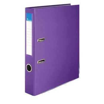 Chemise à dossier, 50 mm, A4, PP/carton, avec protection des bords, VICTORIA OFFICE, "Basic", violet