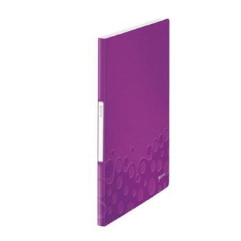 Chemise de présentation, 20 pochettes, A4, LEITZ "Wow", violet