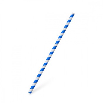 Slamka papierová JUMBO modrá špirála 20 cm, O 6 mm [25 ks] ST2212280